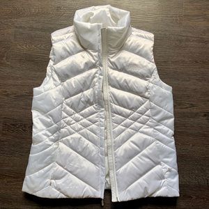 White Northface vest